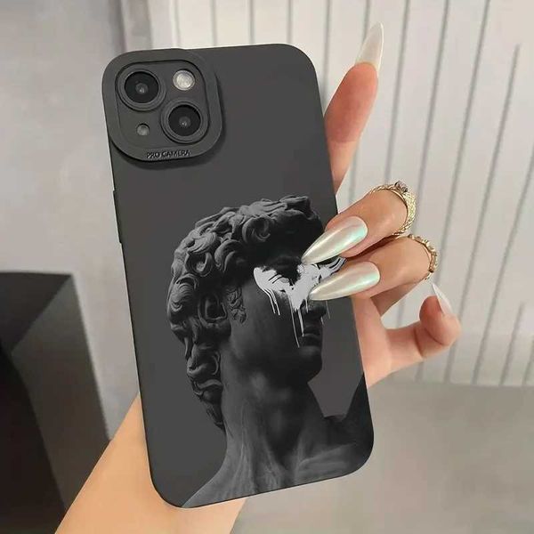 New Arrival Shockproof Art Aesthetics David Silicone Case Suitable for iPhone 16 15 14 13 12 11 Pro Max XR X 7 8 Plus SE SE SE2 SE3 Cover Z2