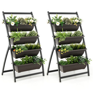 4-Tier Vertical Raised Garden Bed Planter (2-Pack)