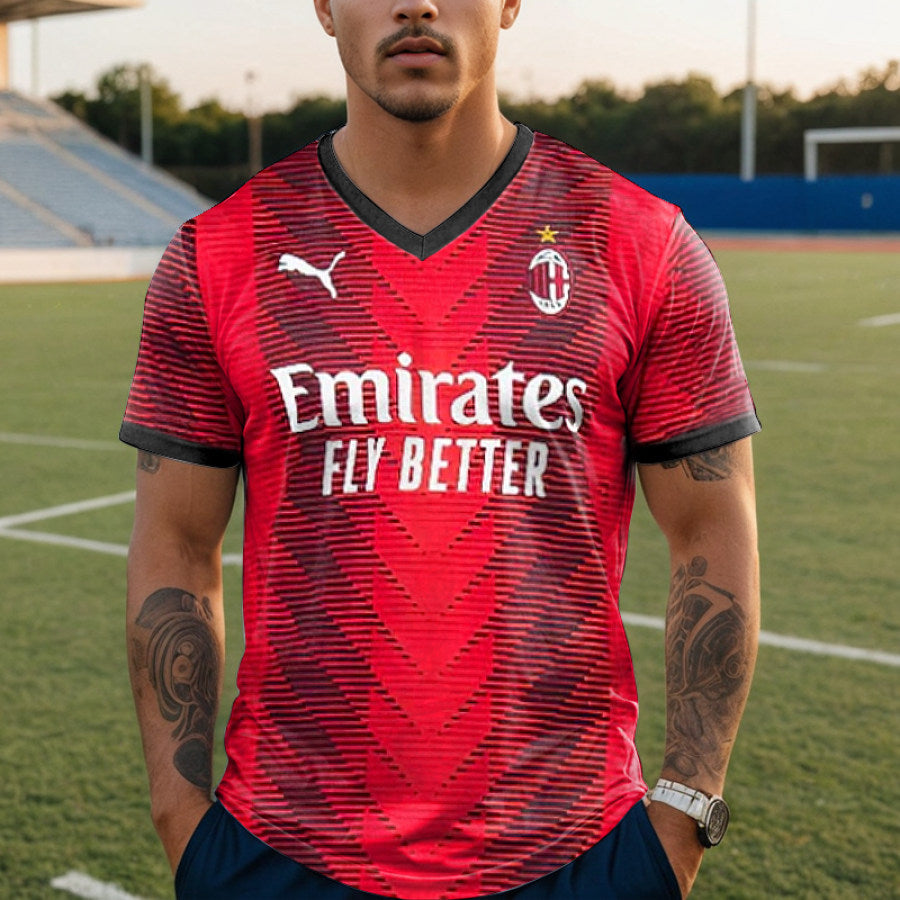 Men's Quick Drying AC Milan Home 23/24 Jersey