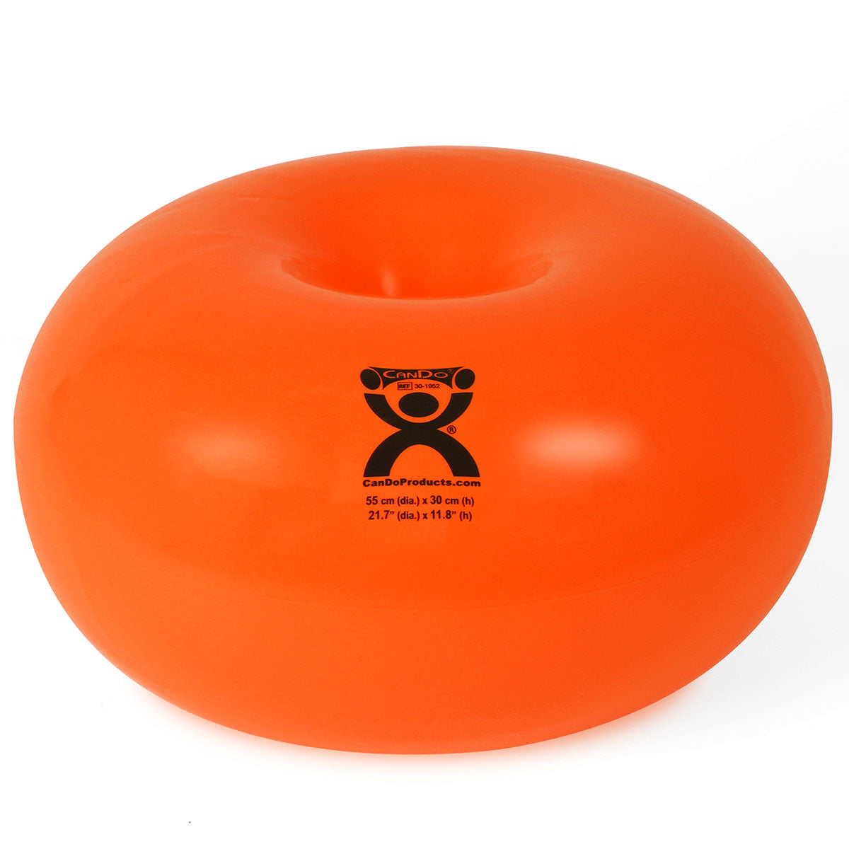 CanDo Orange Donut Ball - 22" Dia x 12" H