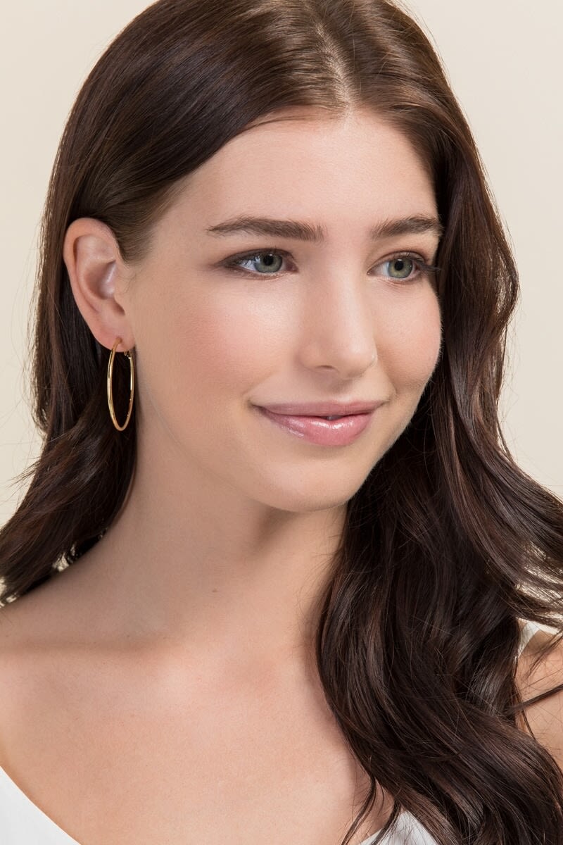 Women's Courtney Hoops In Gold by Francesca's - Size: One Size