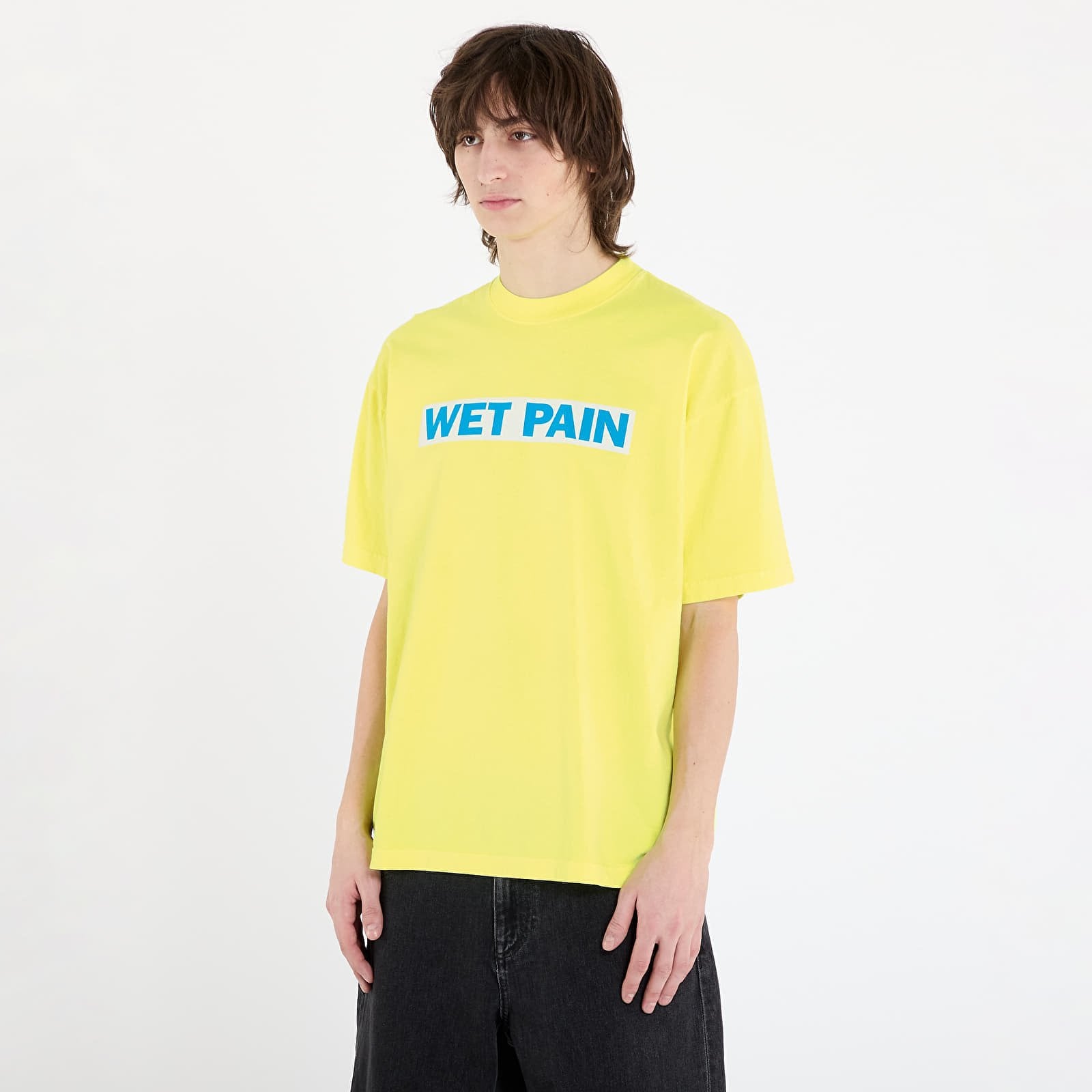 Koszulka PLEASURES Wet Pain T-Shirt Neon Yellow M