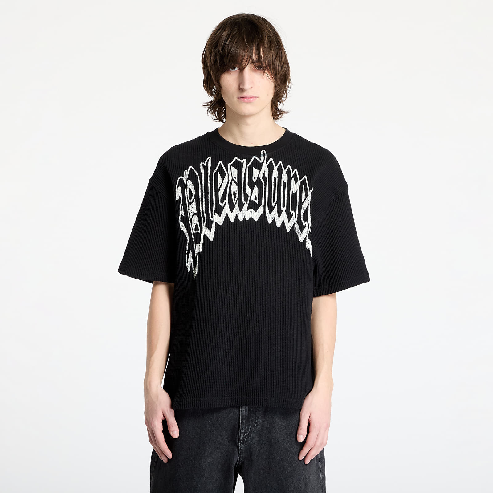 Koszulka PLEASURES Twitch Waffle T-Shirt Black XL