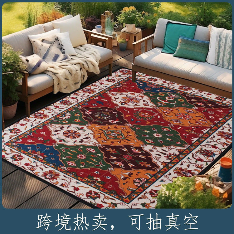 Imitation super crystal velvet short wool non-woven carpet floor mat