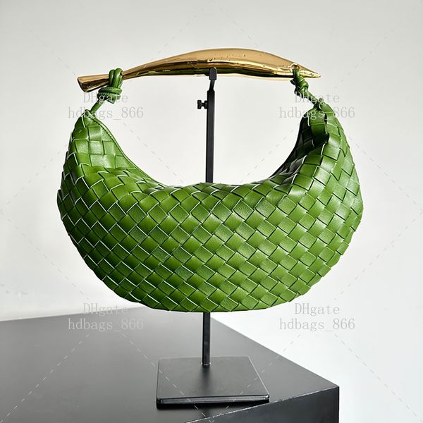 Luxury designer bag mirror quality evening bag 33cm handbag woven chain belt box bag YB06V