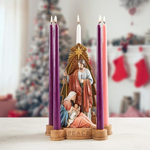 Peace Advent Candleholder