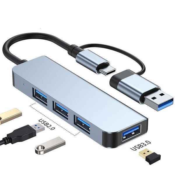 Computer Laptop Desktop Monitor 8 Ports USB 2.0 3.0 Multifunctional Adapter Aluminum Usb-c Hub Splitter usb hubs