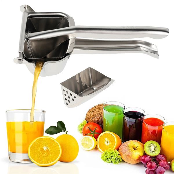 304 Stainless Steel Lemon Squeezer Citrus Juicer Hand Press Heavy Duty Manual Squeezer Lime Squeezer Juice Extractor Orange 240725