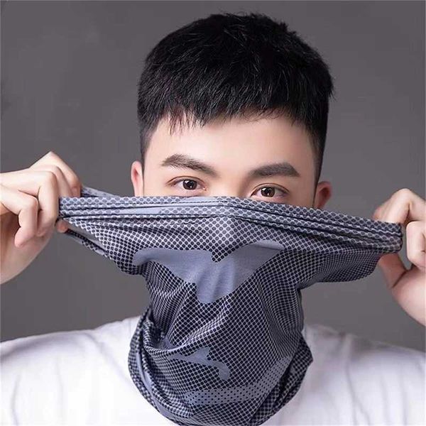 Printing Summer Bandana Breathable Cool Hiking Hunting Cycling Running Scarf Skiing Fishing Sports Half Face Mask Men Y240923