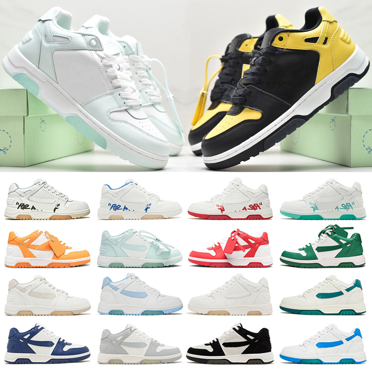 Top Series Out of Office Sneaker Designer Shoes for Walking Men Running Offes White Black Navy Blue Vintage Distressed Casual Sports