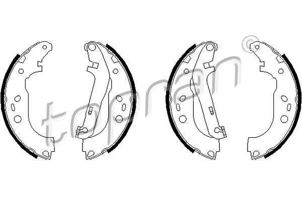 Brake Shoe Set TOPRAN 302 289