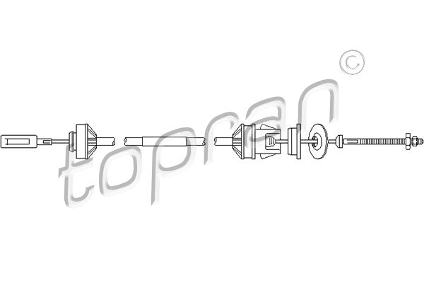 Clutch Cable TOPRAN 722 114