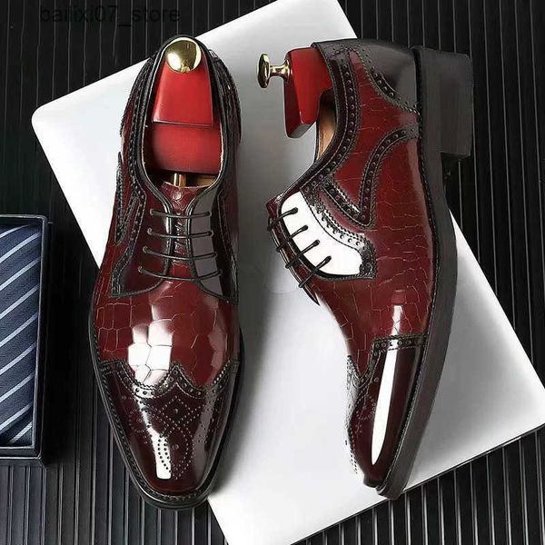 Vestido sapatos novos clássicos Odell Leather Oxford Mens sapatos de primavera Sapas casuais Party Wedding Party British Mens Clothing Apart