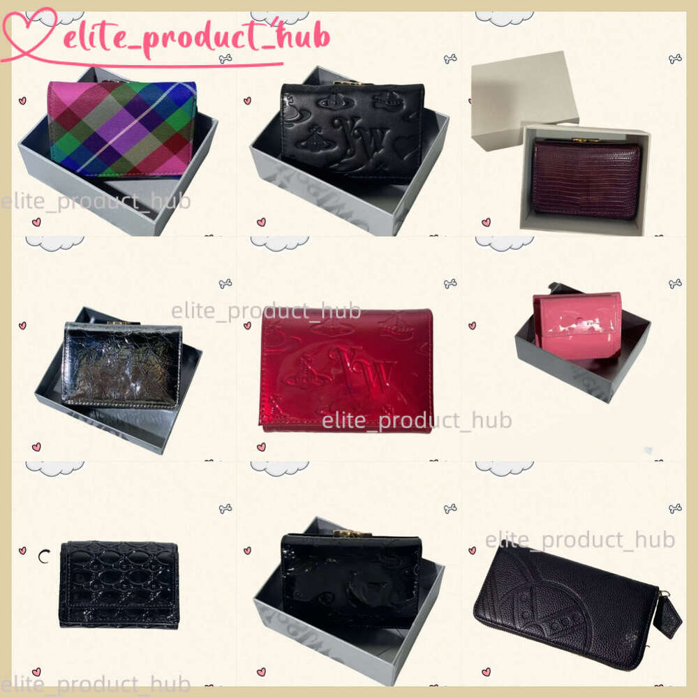 Designer Wallet Saturn Wallet West Wood Luxury Trendy Leather Passport Men And Women Card Holder High Quality Patent Leather Printed Wallet Brand Gi