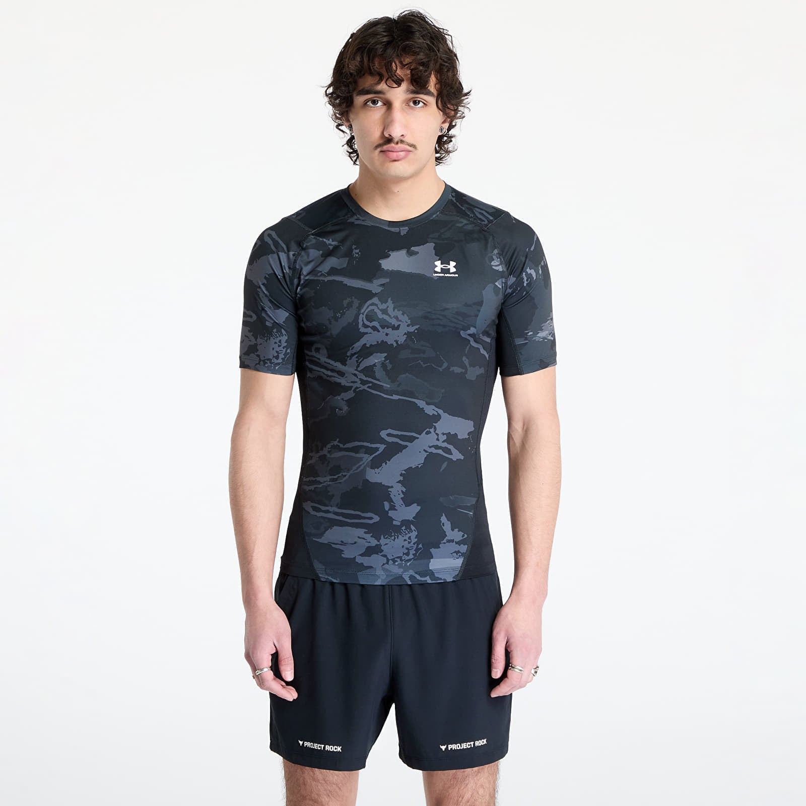 Koszulka Under Armour Hg Armour Printed Shortsleeve T-Shirt Black L