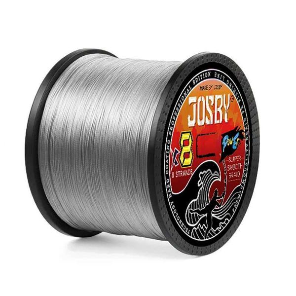 JOSBY X8 Braided Fishing Line 1000M 500M 300M 100M Multiment Japan Smooth PE Wire Carp Fishing Accorie Saltwater PescaXJ241223