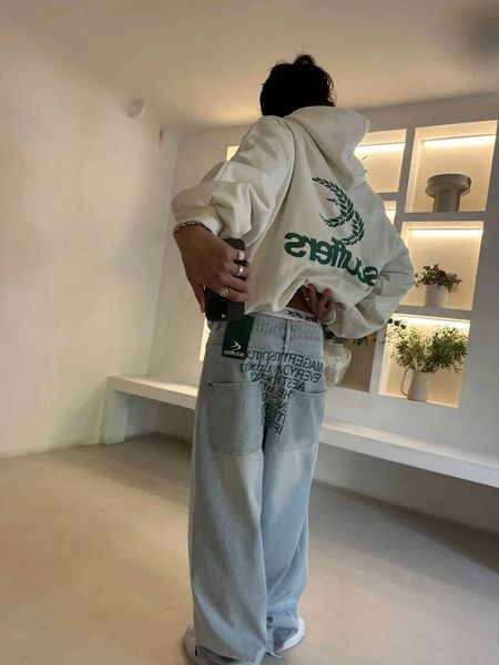 Massolas de moletons moletons swost chester ecru moletom sportswear sportswear gótico neo gótico super grande capuz harajuku roupas de rua t