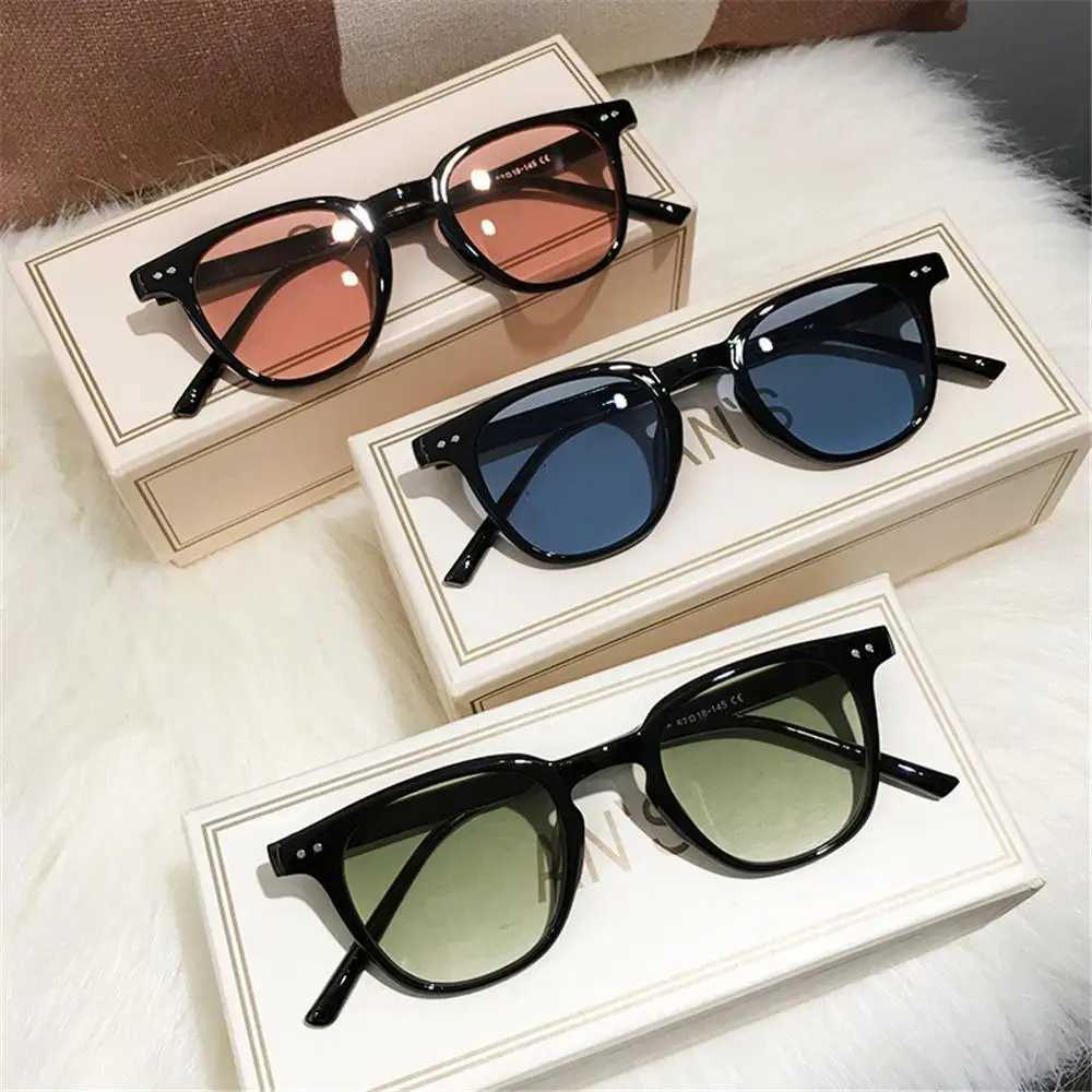 Vintage Square Sunglasses Womens Fashion Oversized Sunglasses Men Shades Black Sun Glasses UV400 EyewearX240920