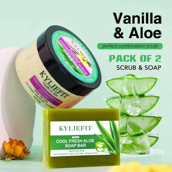 Handmade Soap Degreaser Soaps Fresh Limon Aloe Vera Cleansing Acne Treatment Bath Handmade SoapBrightening Moisturizer Body Scrubs G240807
