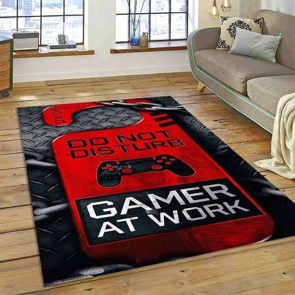3D Gamer Game Gamepad Cartoon Carpet Rug for Home Living Room Bedroom Sofa Doormat DecorChild Play Area Rug Non-slip Floor MatY240729