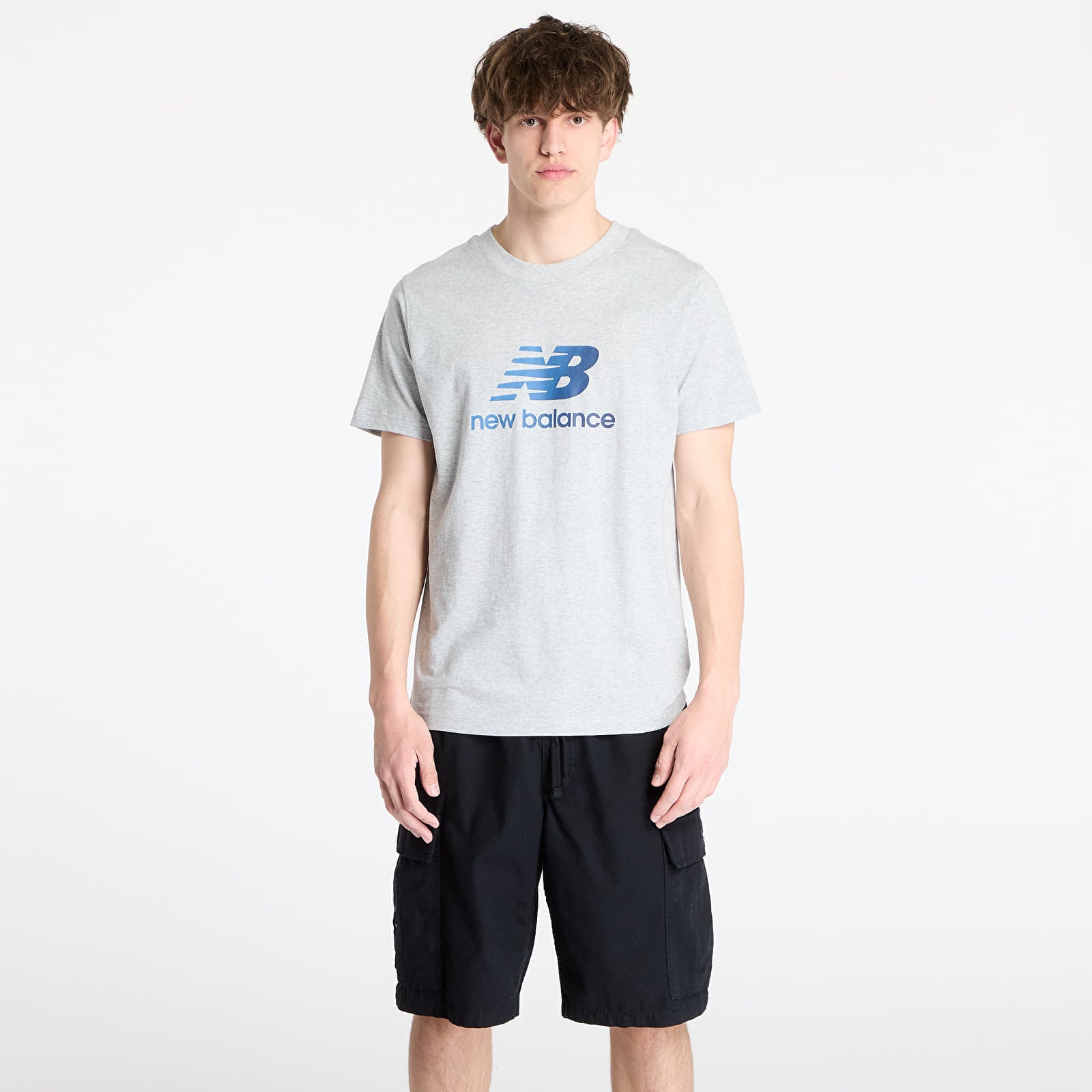 Koszulka New Balance Sport Essentials Gradient Logo T-Shirt Grey M