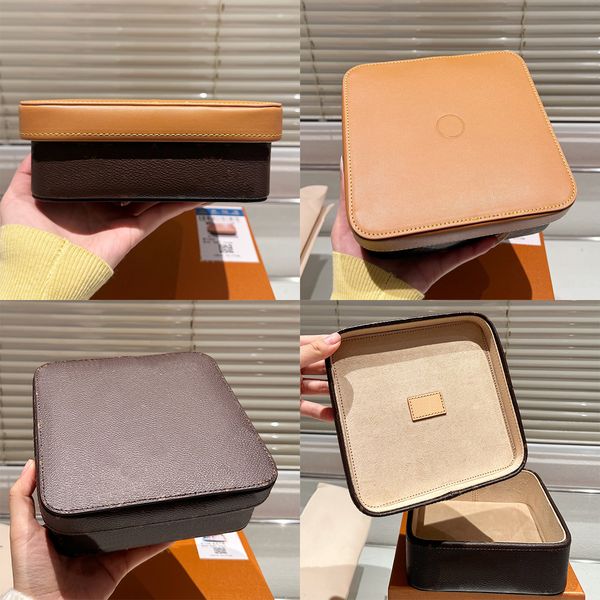 VL Coated Canvas Packing Cube Casket Organizer Box Iconic L wers Pattern Candy Stuff Sacks Hard Storage Boxes Cosmetic Cases Jewellery Case