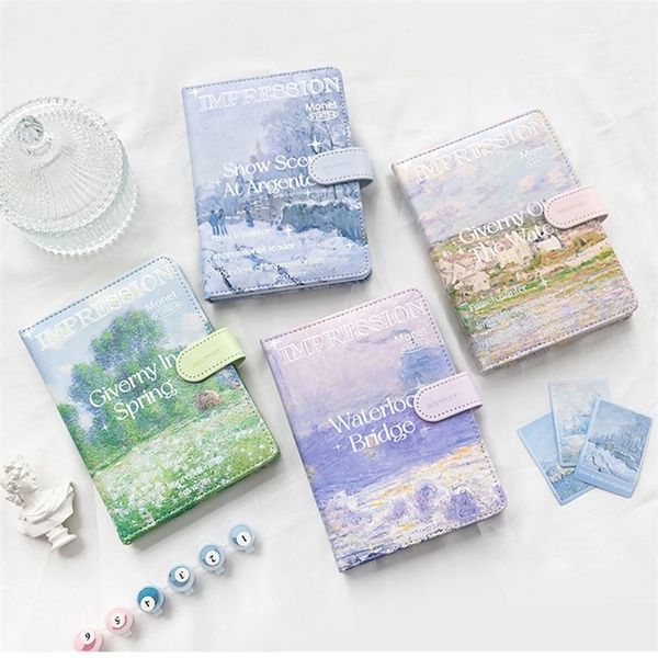 Notepads Landscape Oil Painting Series Notebook Aesthatic Scenery Notebook Creativity Notepad Portable Handbook For Students Stationery 2209