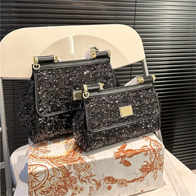 Women Glittering Sequin Handbag Designer Crossbody Bag Shining Shoulder Bags Party Evening Cross Body NEW