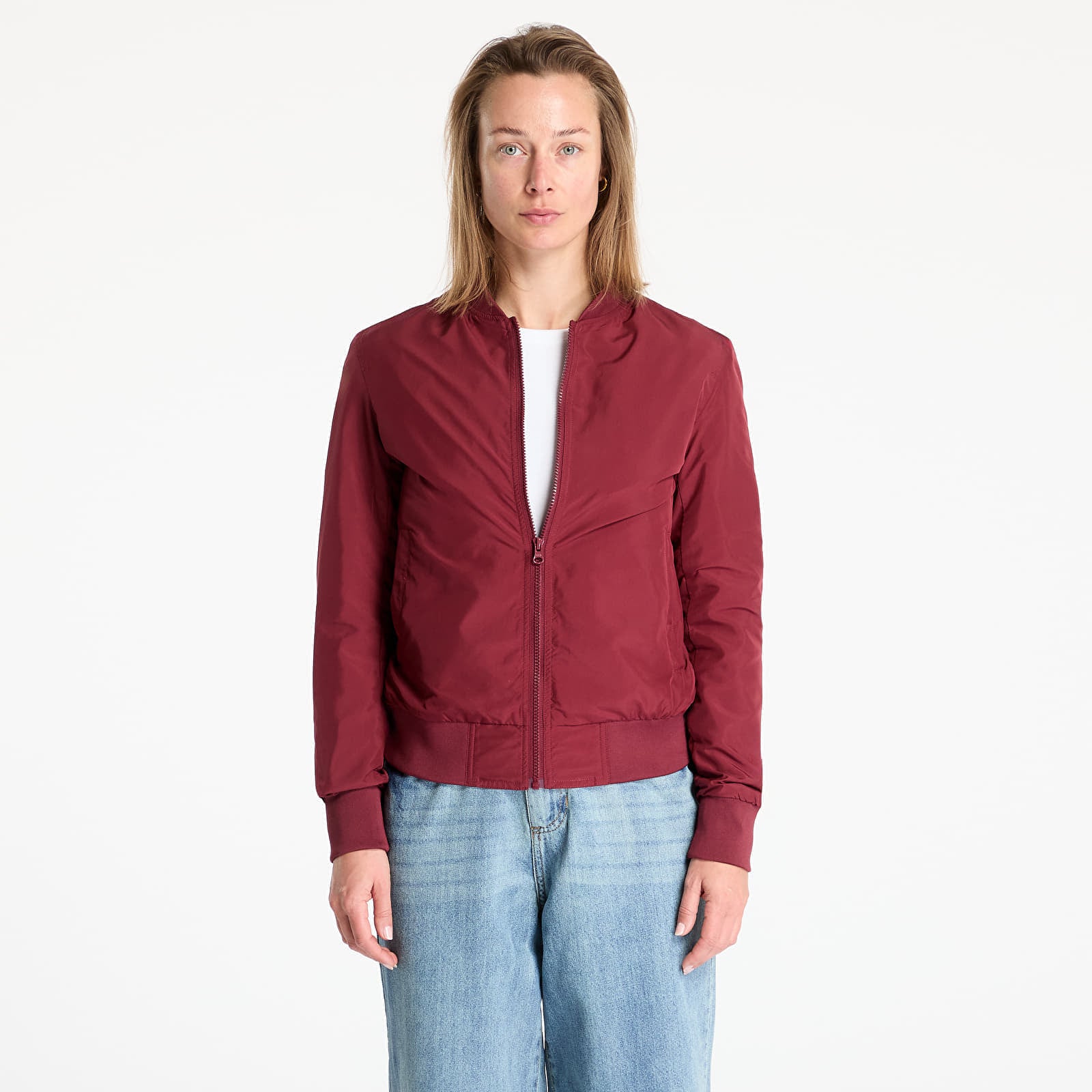 Kurtka Urban Classics Ladies Light Bomber Jacket Wine XS