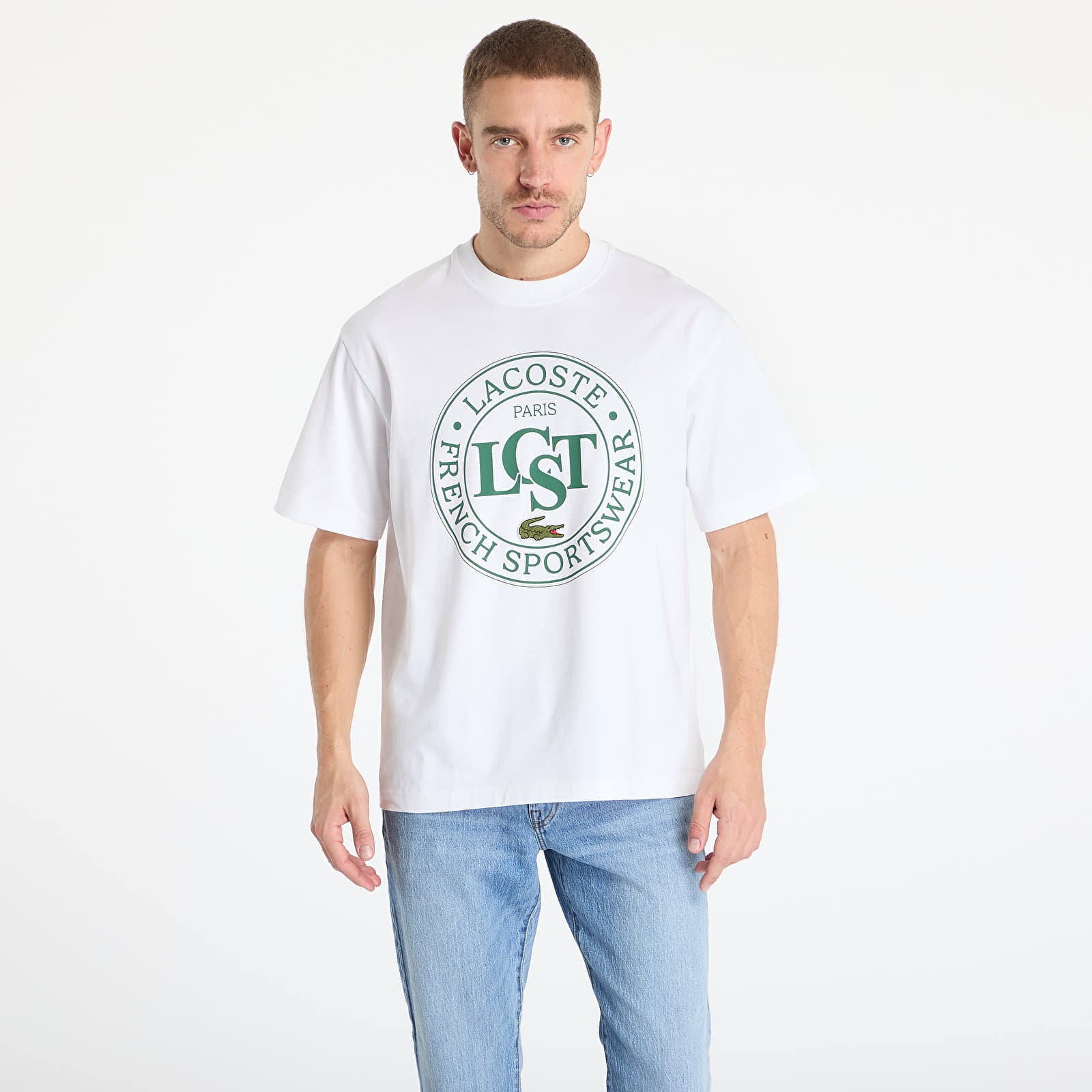 Koszulka LACOSTE Heavy T-shirt White XL