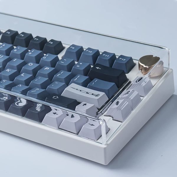 Transparent Acrylic Mechanical Keyboard Dust Cover - 40% 60% 65% 75% Keyboards - 61-64-84-87-96-98-104-108 Key Layout - Dustproof Water-Resi