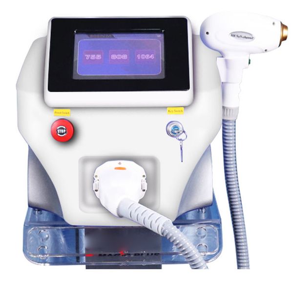 Diode Laser 808nm Permanent Hair Removal Instrument Nevus Birthmark Wrinkle Pigment Removal Skin Rejuvenation Beauty Machine 8 Languages Opt