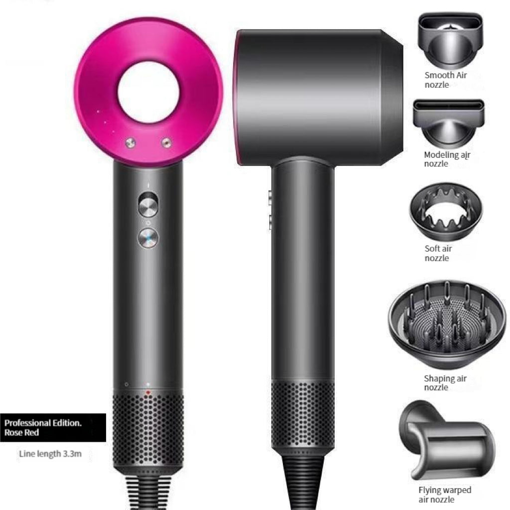 Hair Dryer 5 in 1 rotating connected nozzles Salon Modeling design Negative Ion Motor Hair Constant Dryer Local Warehouse