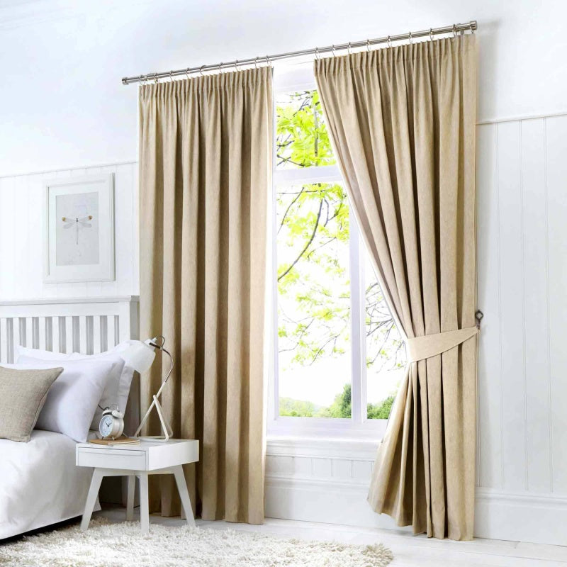 Fusion Dijon Blackout Curtains - Natural - 66x90