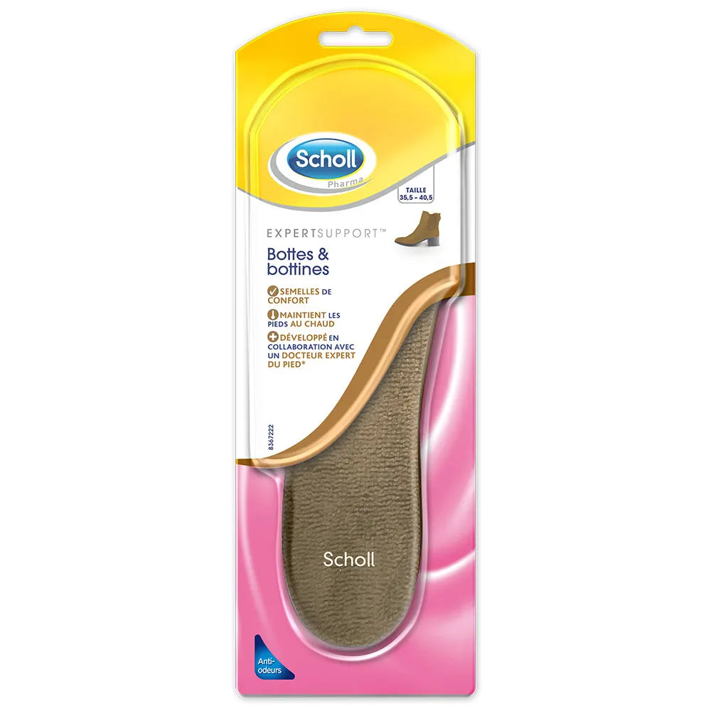Scholl Plantillas Confort Botas y Botines Expert Tamaño de soporte 35-40.5