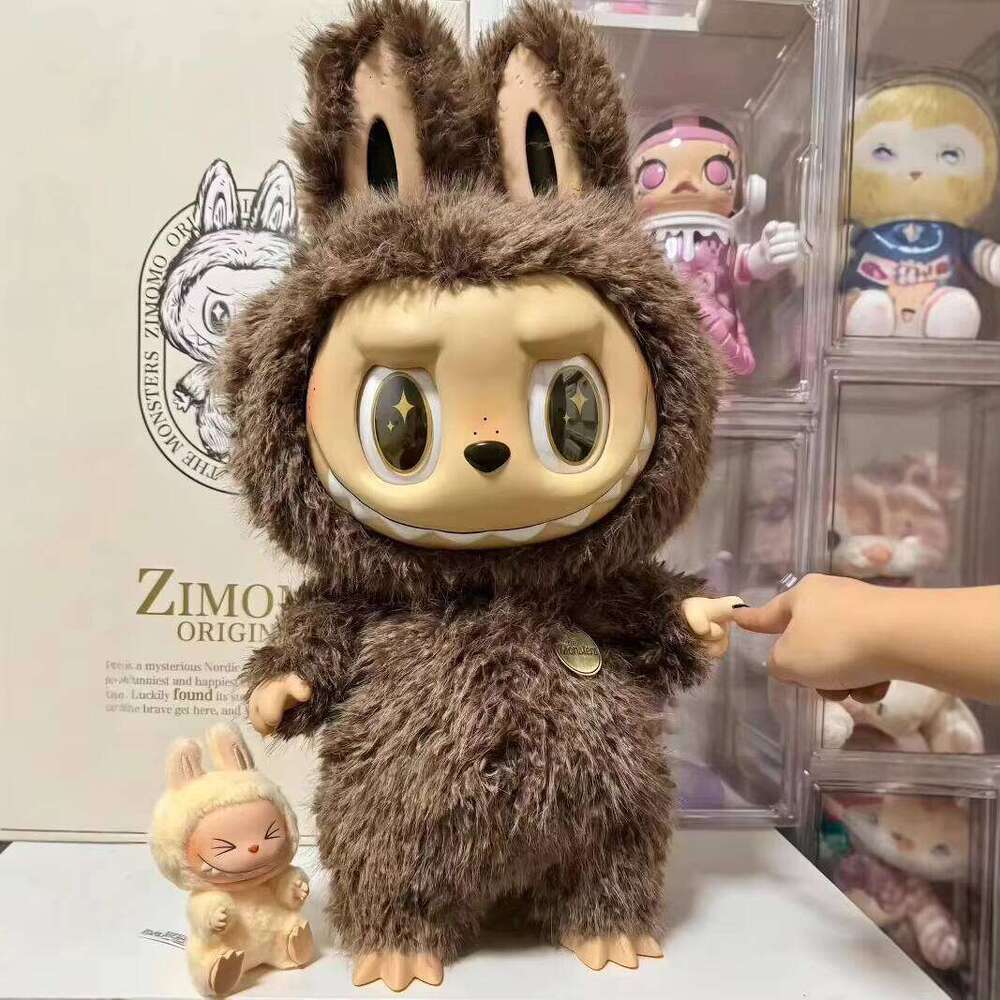 58Cm Labubu Zimomo Grand Chief Archangel PVC Vinyl Face Blind Box Stuffed Doll Ornament Frozen Character Pendant Gift Idea