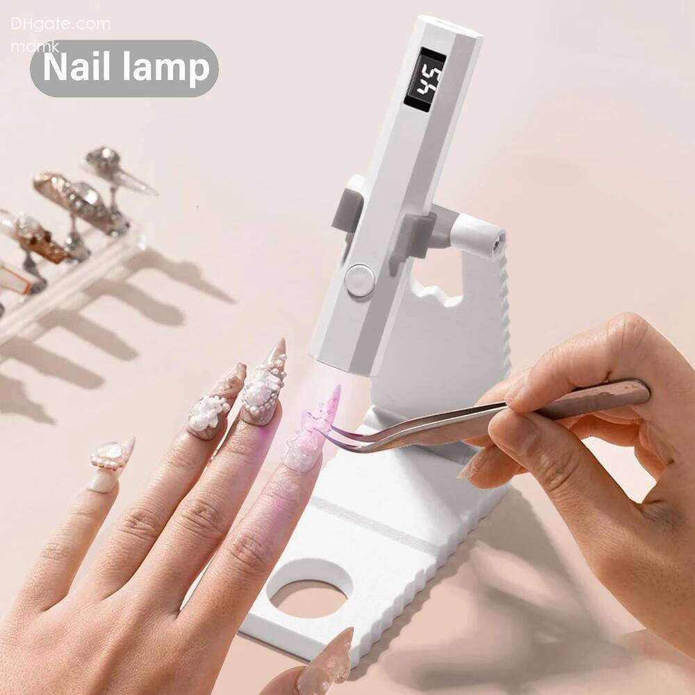 Timing Display Portable Handheld Mini Lamp With Bracket Family Quick Dry Flashlight Pen Chargeable Nail Dryer hine Uv X250710