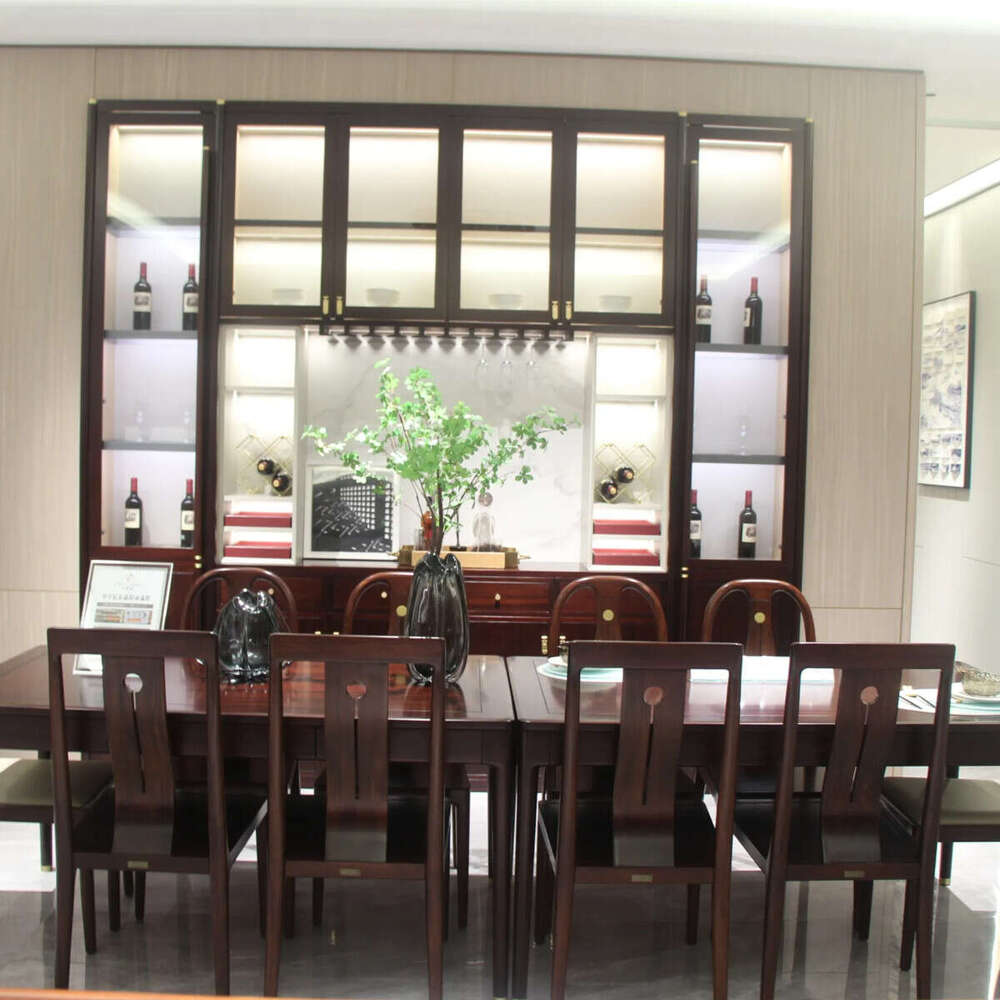 Zhong zhixin Chinese-style dining table and chairs-High-end solid woodfurniture-pure natureguarantees quality of life.