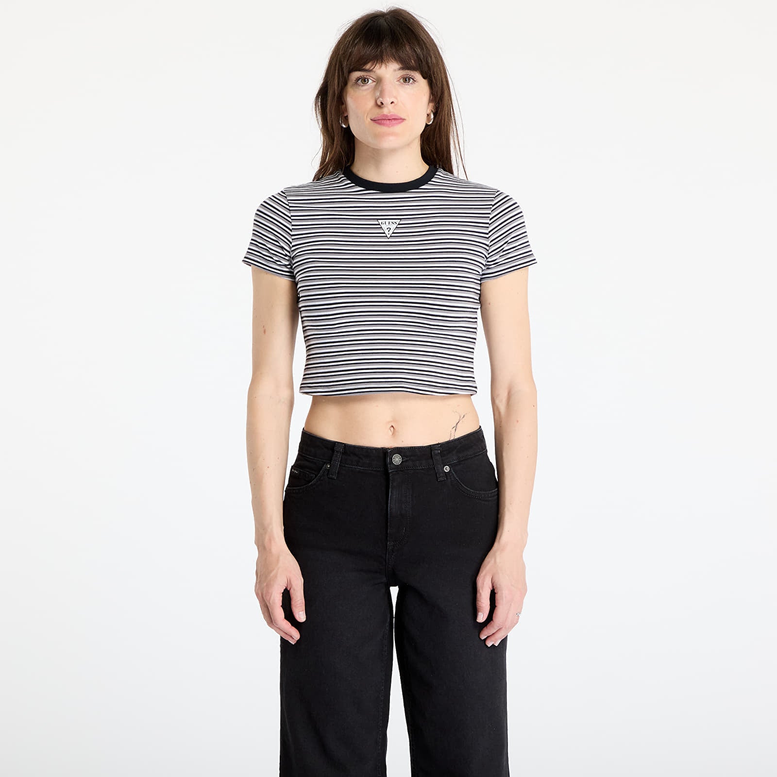 Koszulka GUESS Originals Go Core Stripe Baby Print T-Shirt Blue Graphite Multi M