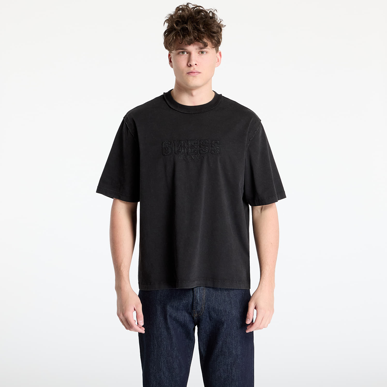 Koszulka GUESS Originals T-Shirt Jet Black Multi L