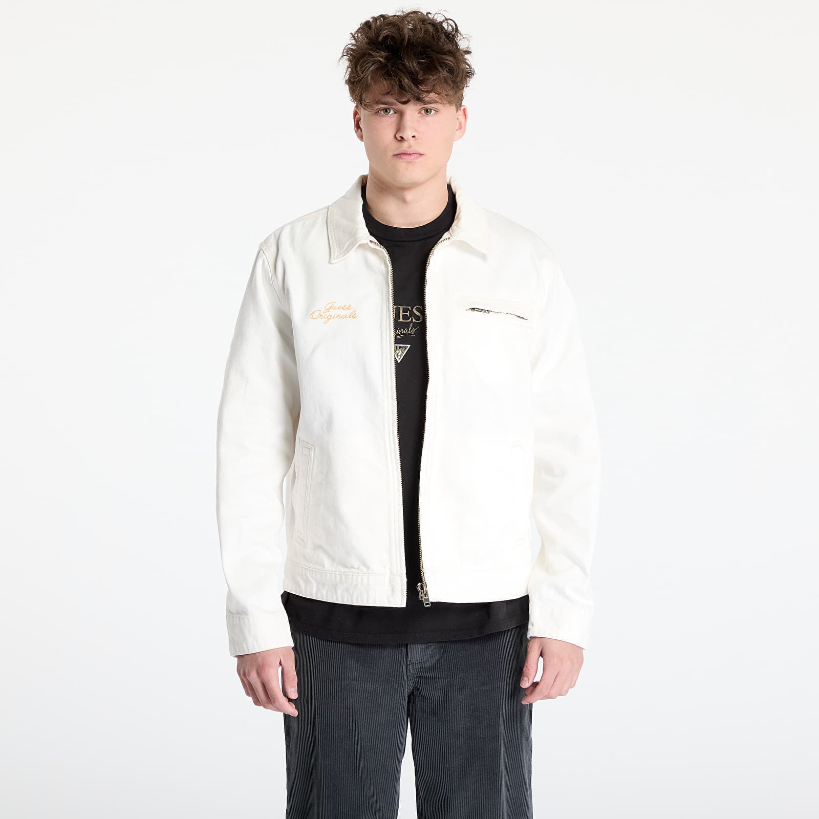 Kurtka GUESS Originals Outerwear Go Washed Ecru L