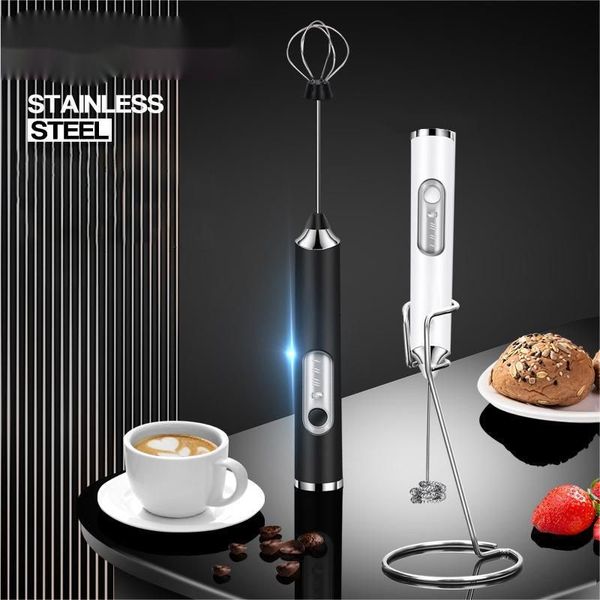 electric milk foamer blender wireless coffee whisk mixer handheld egg beater cappuccino frother mixer usb portable kitchen tools