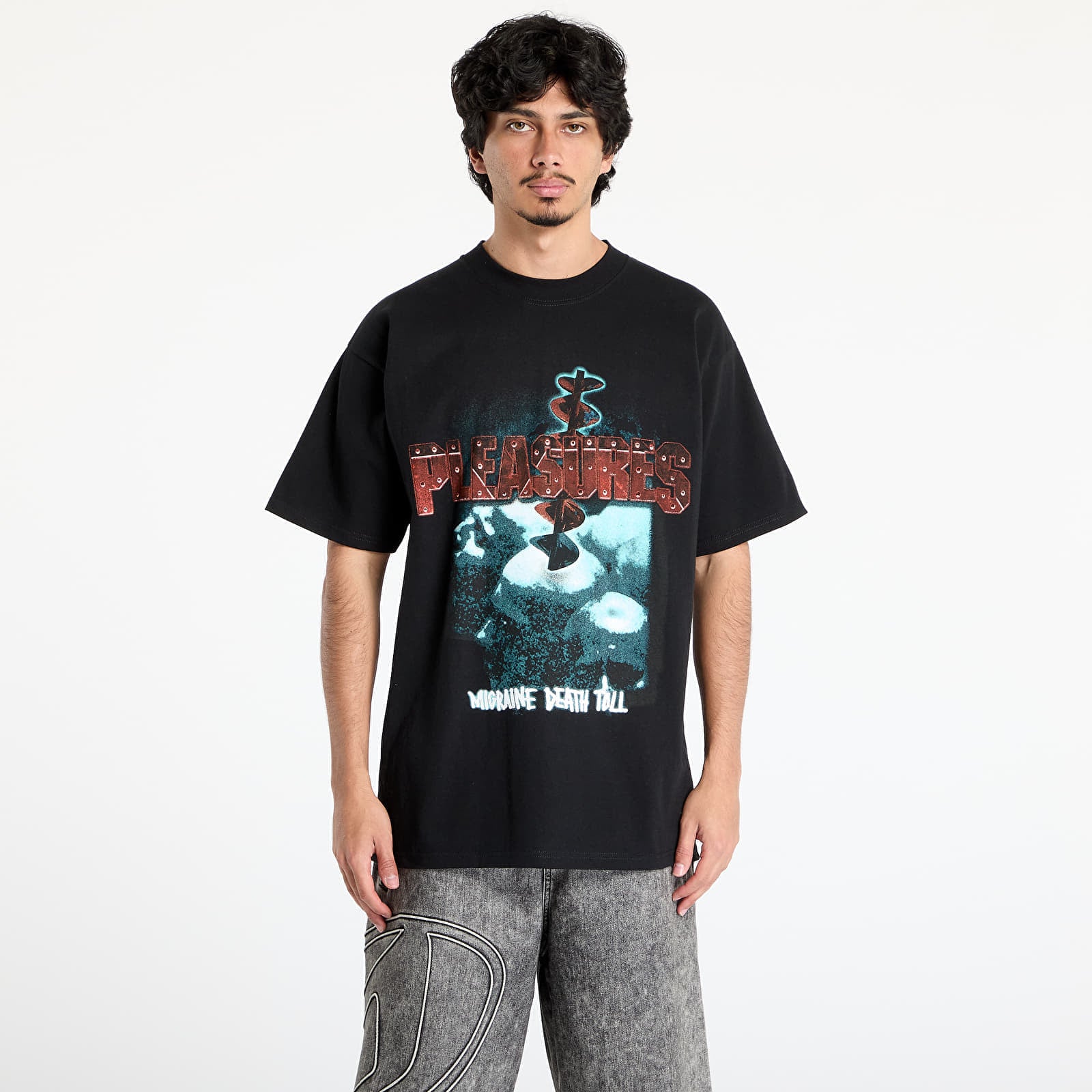 Koszulka PLEASURES Migraine T-Shirt Black Edge S