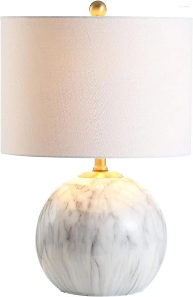 Lamps Table 21.5&quot; Resin LED Classic Glam Bedside Desk Nightstand Lamp For Bedroom Living Room Office College Bookcase Bulb Inc Roo