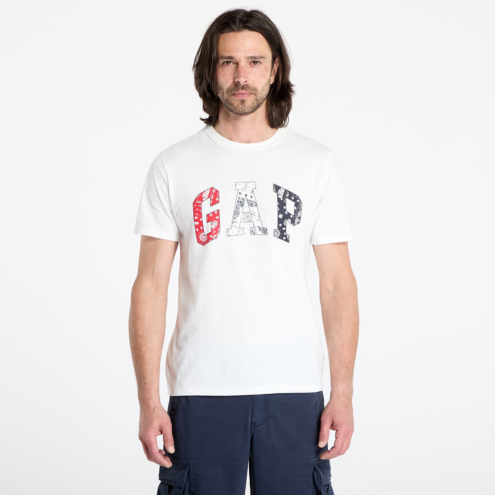 Koszulka GAP Soft Americana Logo Everyday T-Shirt White S