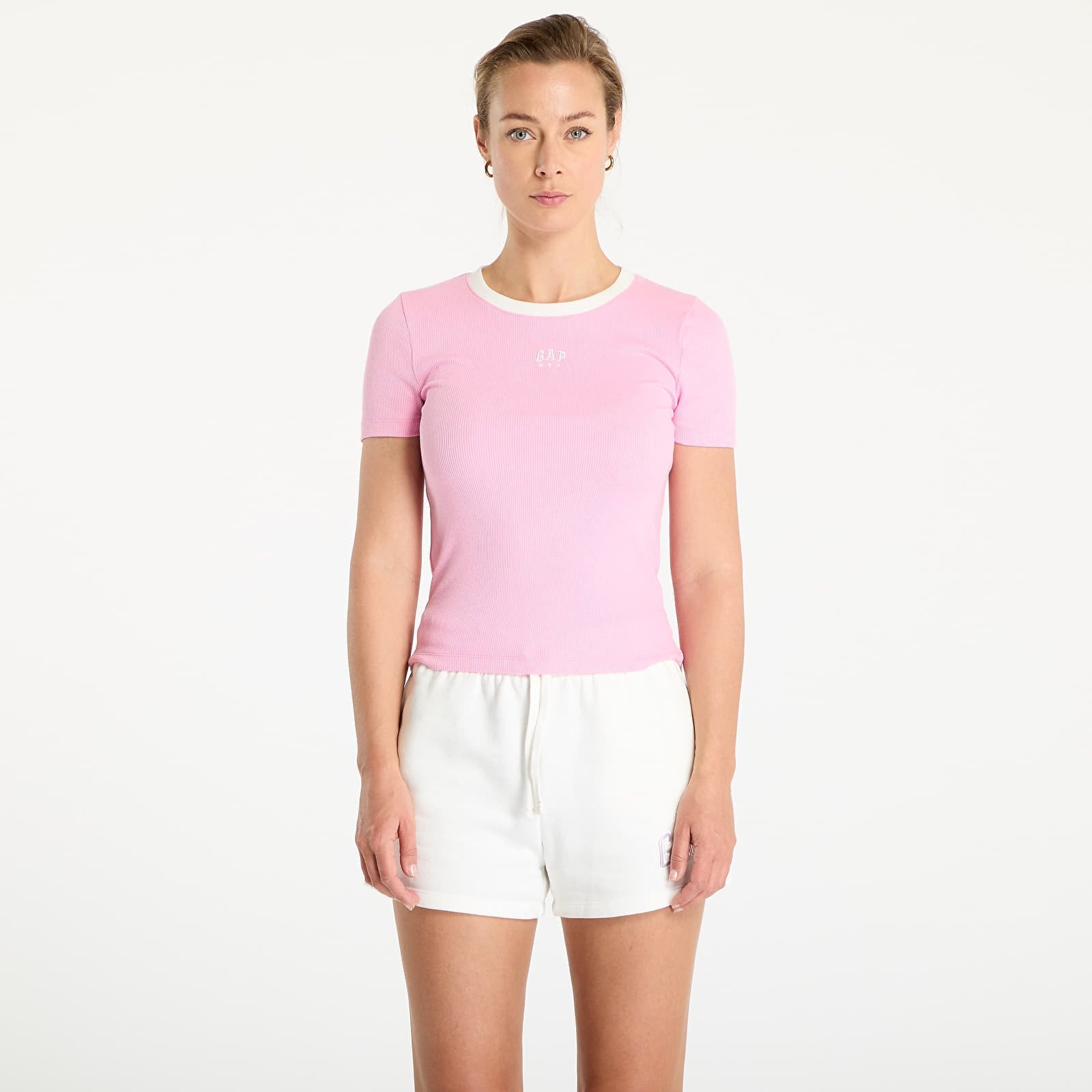 Koszulka GAP Cropped Logo T-Shirt Pink M