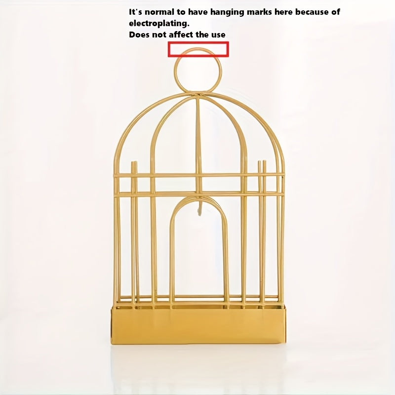 TEMU 1pc Metal Coil Holder, Retro Portable Hanging Birdcage, Pet Insect Repellent Device Suitable For Outdoor Home Patio Desk Decoration