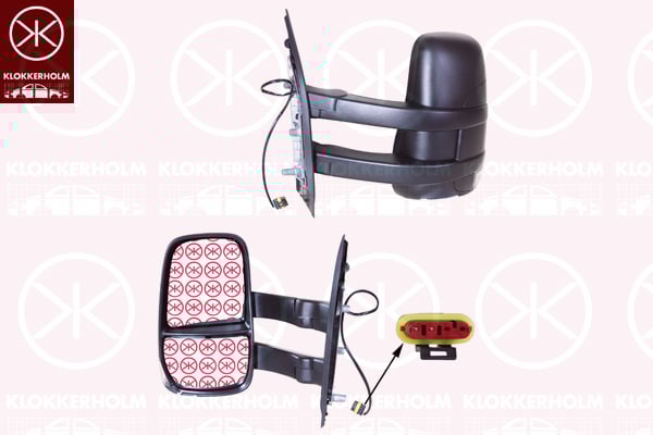 Exterior Mirror KLOKKERHOLM 30821013