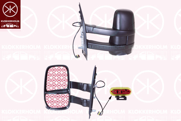Exterior Mirror KLOKKERHOLM 30821014