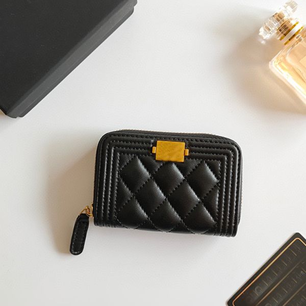 Women&#039;s Designer Wallets Card Holder Bags Fashion Luxury Exquisite Temperament High Quality Genuine Leather Women Clutch Bag